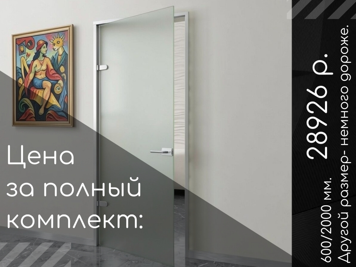 Акция на стеклянные двери 